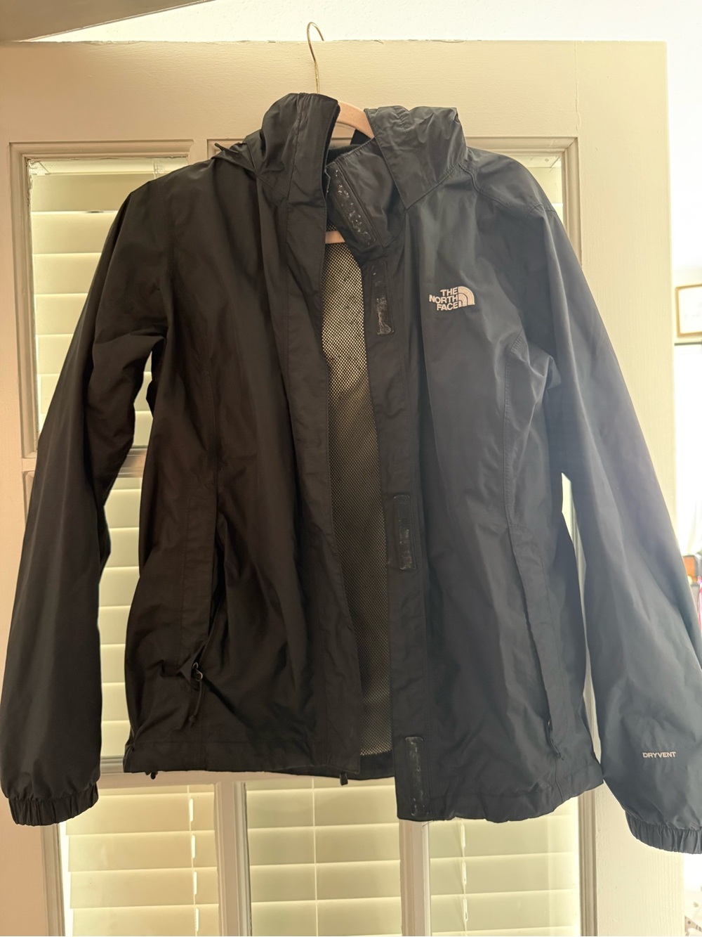 The North Face Black Men's Waterproof Hooded Rain Jacket